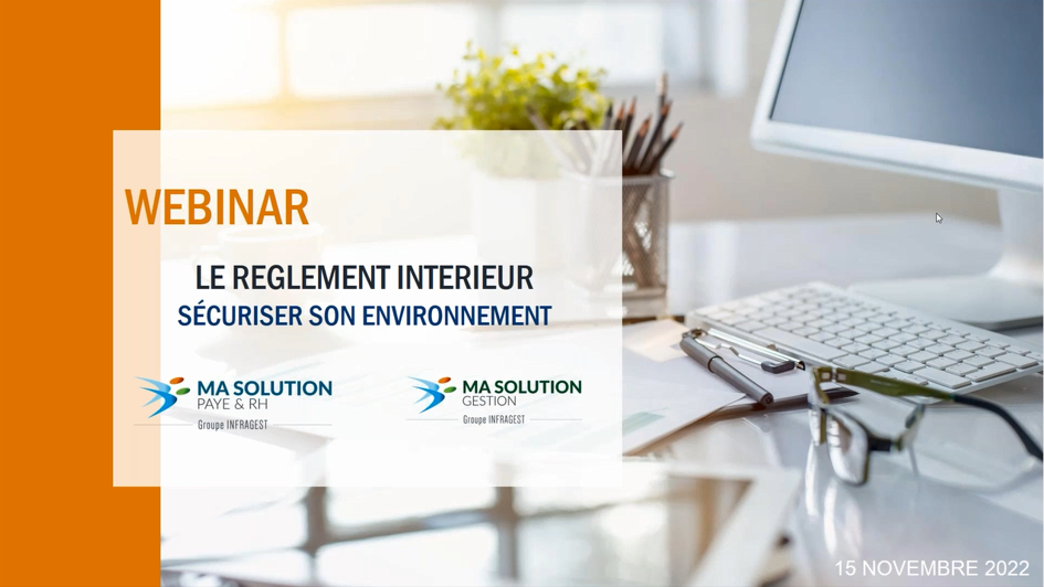 Webinar RH : Le règlement intérieur